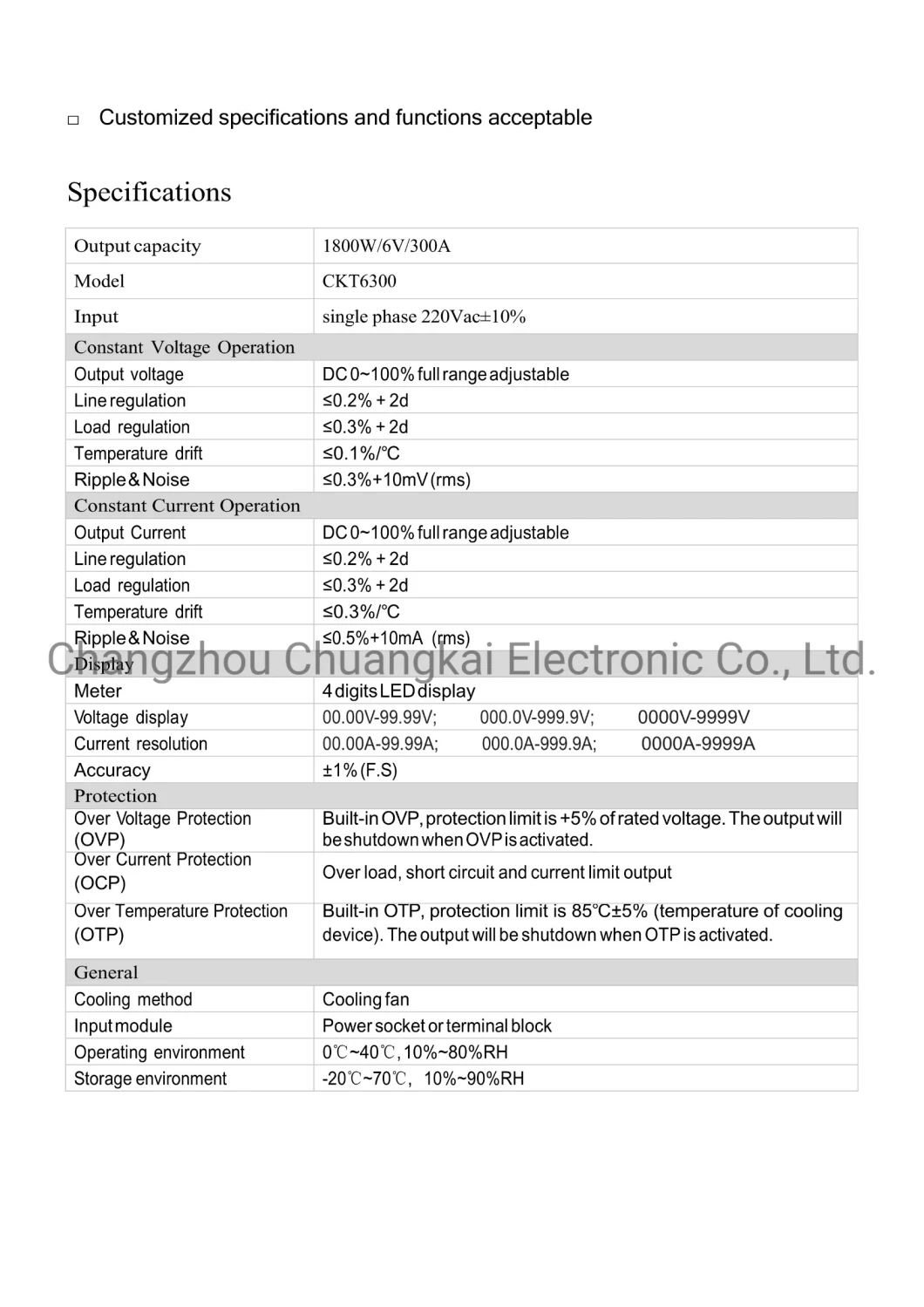 Ckt6300 Power Source Meter Programmable DC Power Source