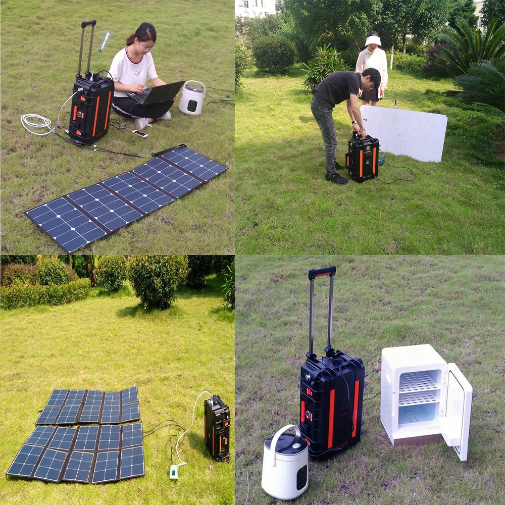 2000W 220V Solar Generator Portable Mobile Power Supply for Camping Outdoor& Home Back Emergency