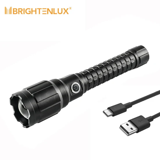 Brightenlux 2022 Новый лучший тактический USB COB LED 10000 люмен мощный перезаряжаемый фонарик с блоком питания